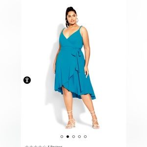 New City Chic Blue Topaz Bianca Dress